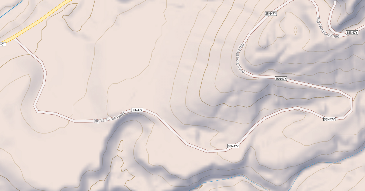 Map preview of BIG EAST FORK