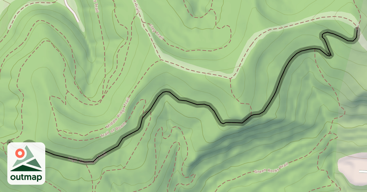 Map of High Mountain Trail