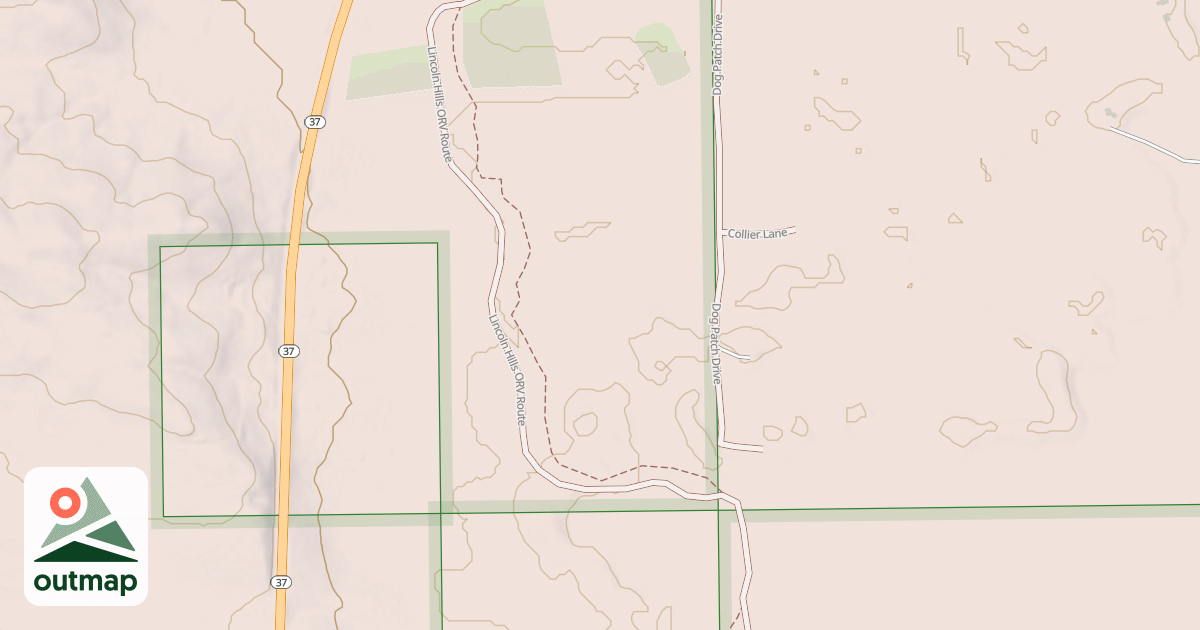 Map of Little Manistee Motorcycle Trail