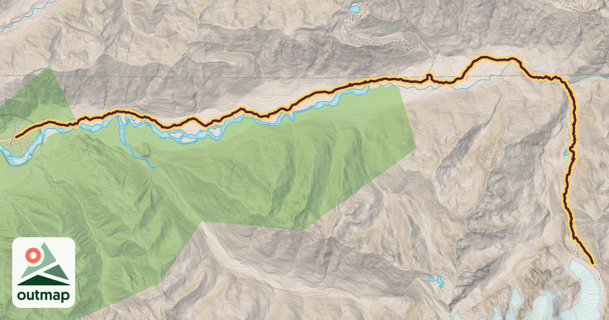 Map of Hoh River Trail