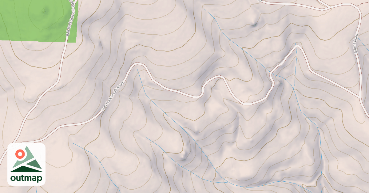 Map of BALL ROCK SOUTH