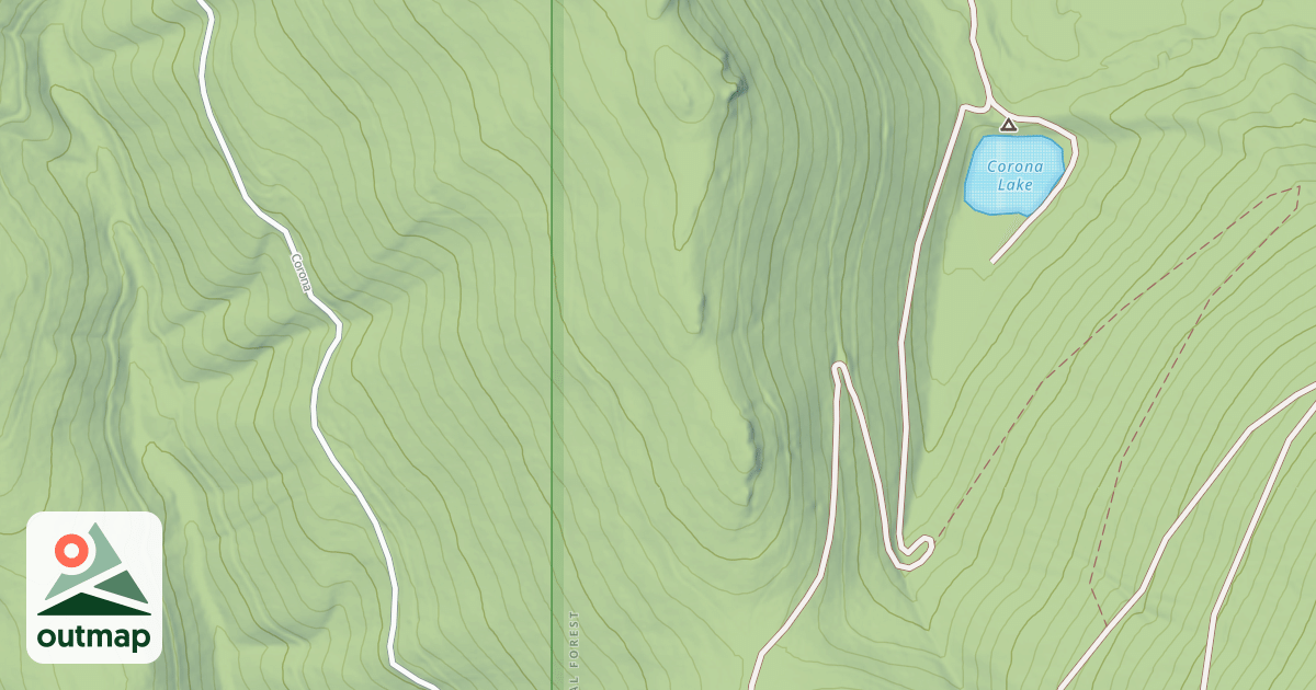 Map of CORONA SADDLE