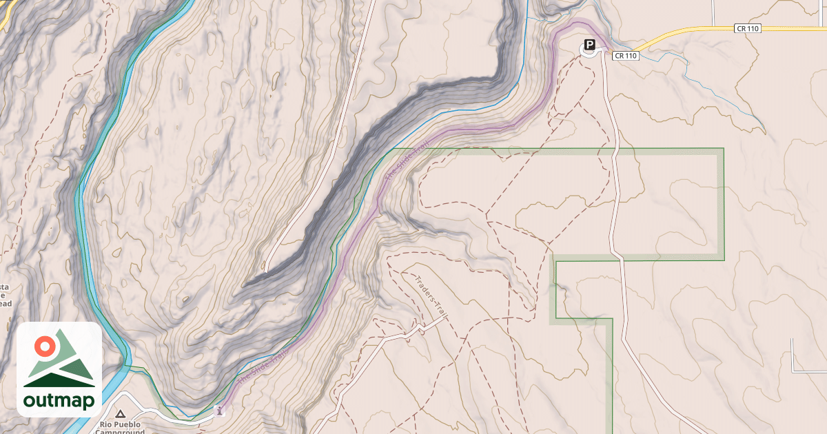 Map of The Slide Trail