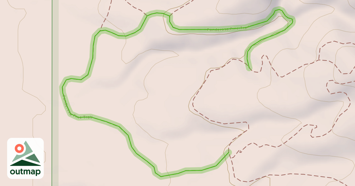 Map of Ponderosa Pine Trail