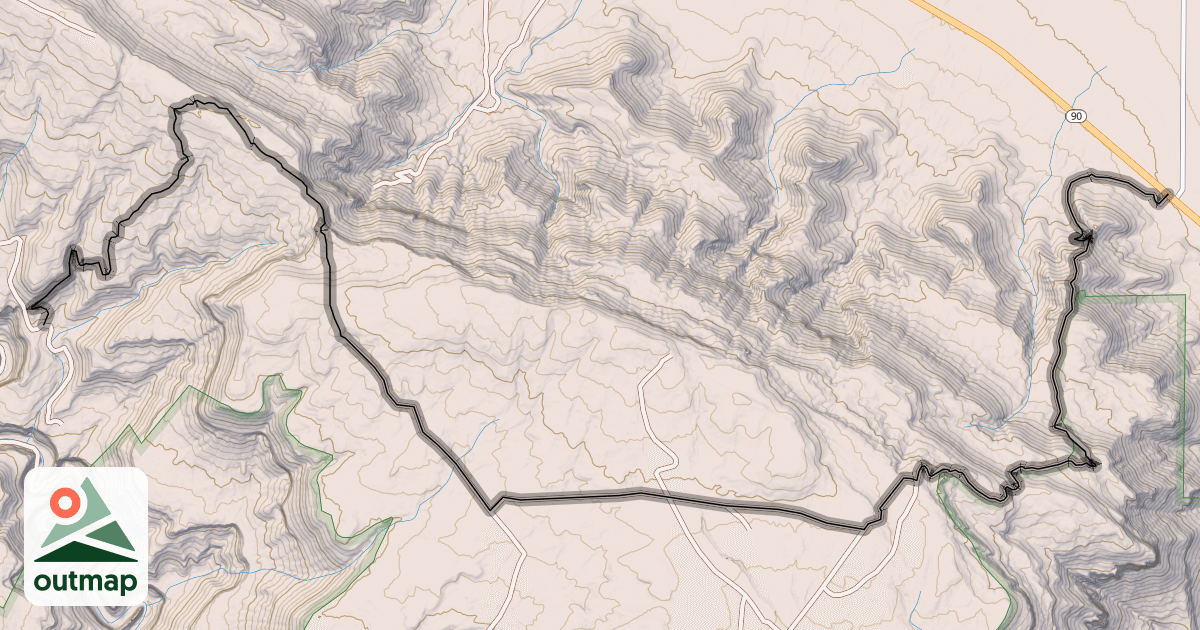 Map of Nyswonger Mesa Trail