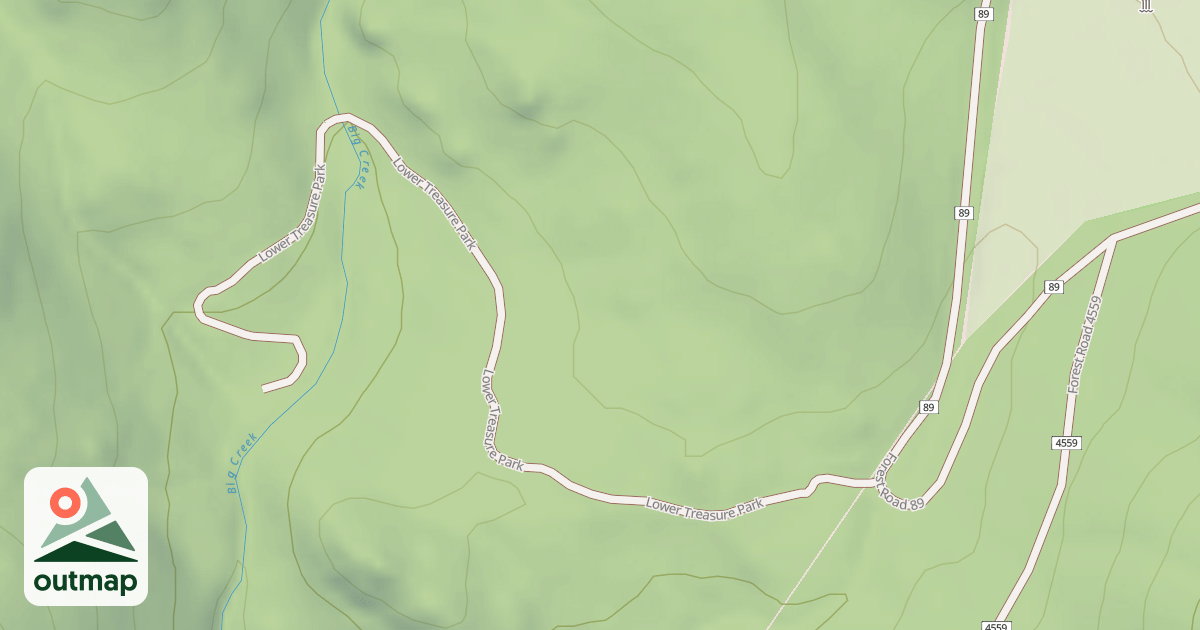 Map of LOWER TREASURE PARK