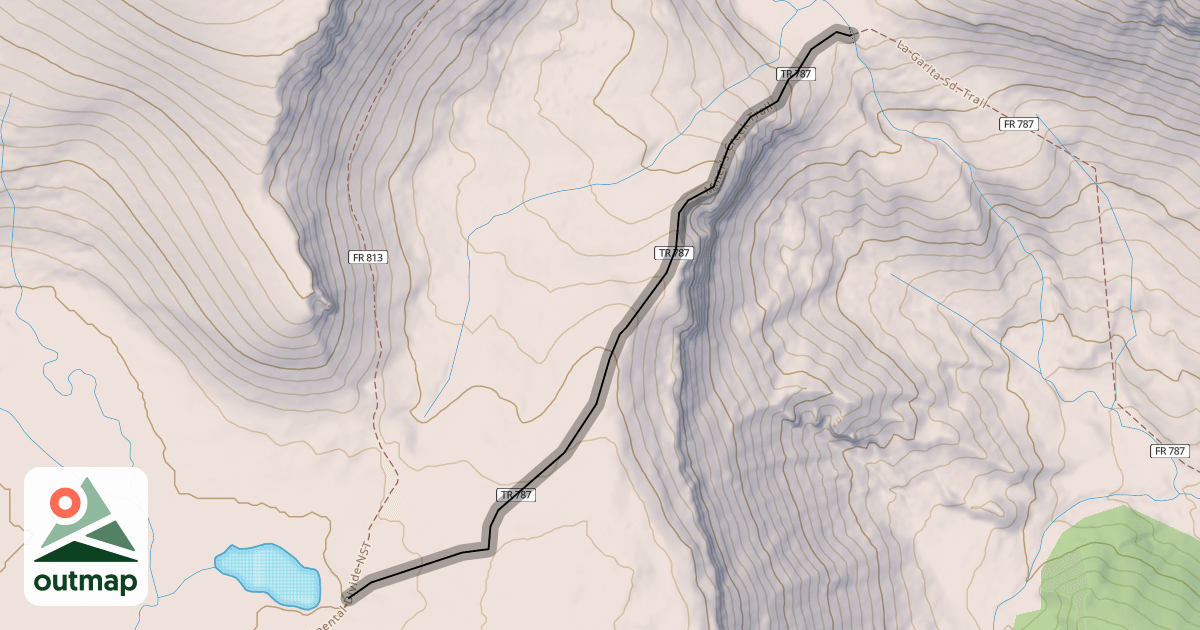 Map of Miner's Creek Trail