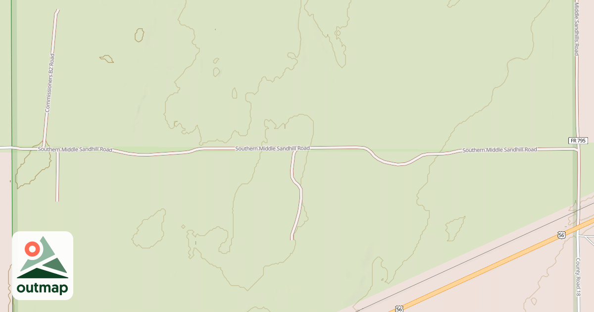 Map of SOUTHERN MIDDLE SANDHILL