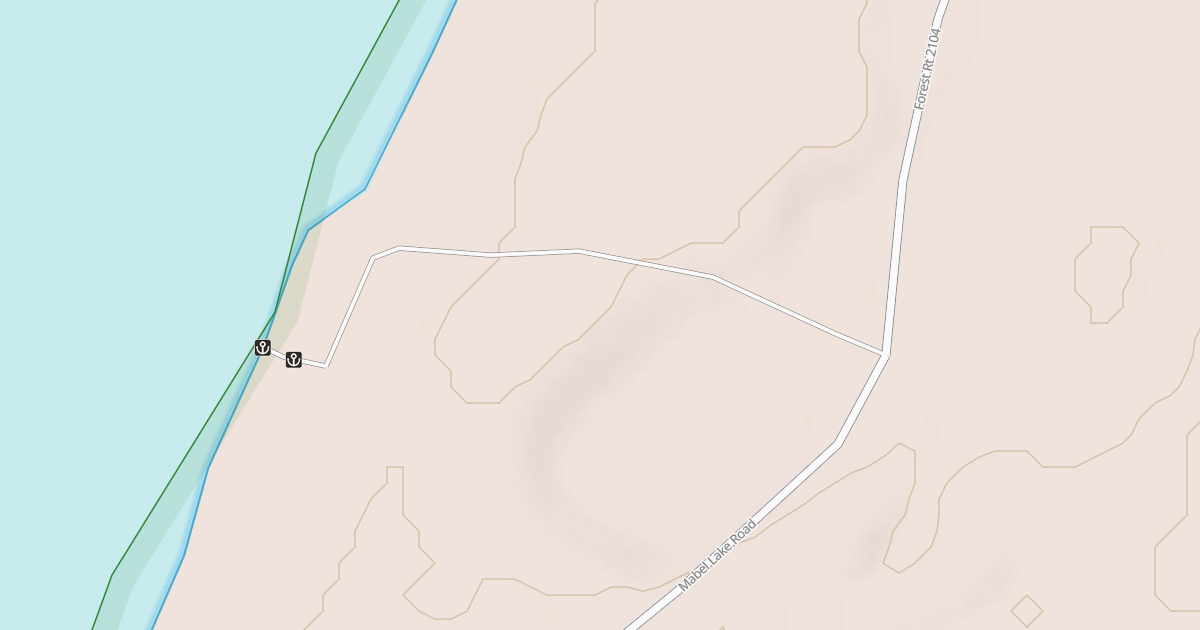 Map preview of MABEL LAKE BOAT ACCESS