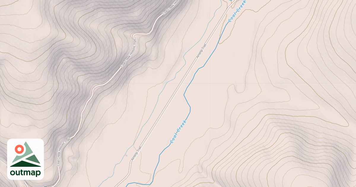 Map of Coal Creek Lower Trail