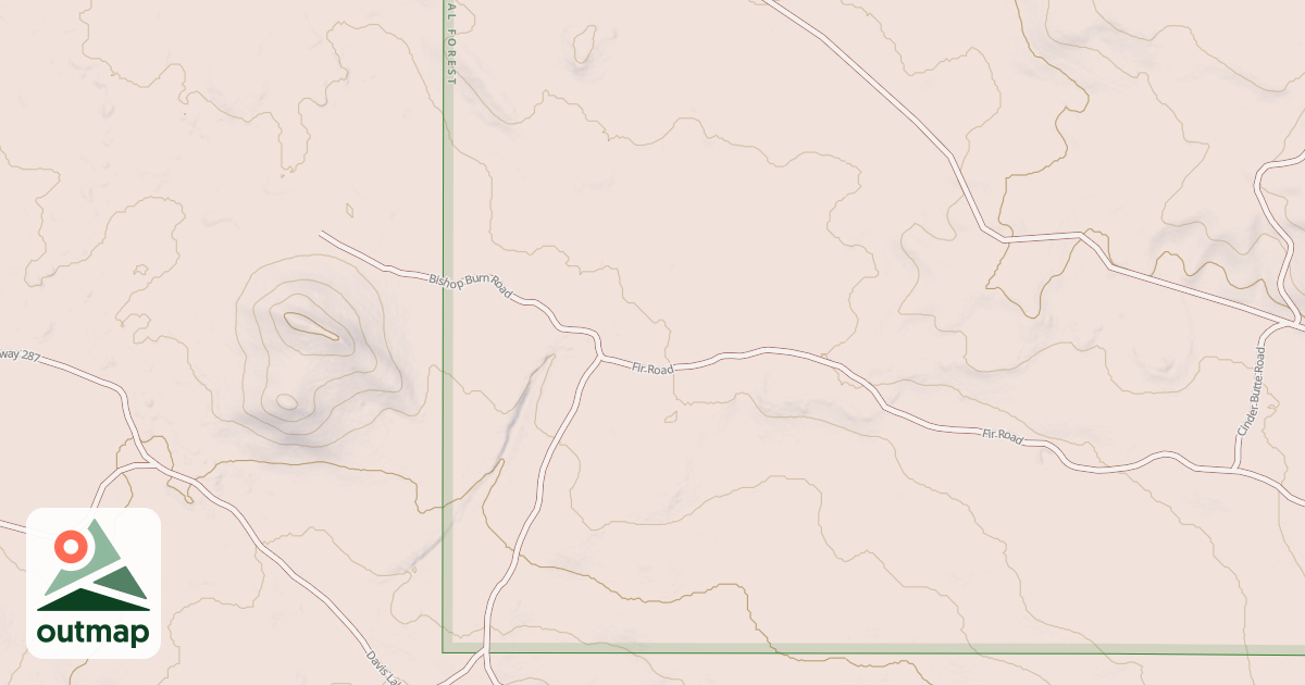 Map of FOGG BUTTE