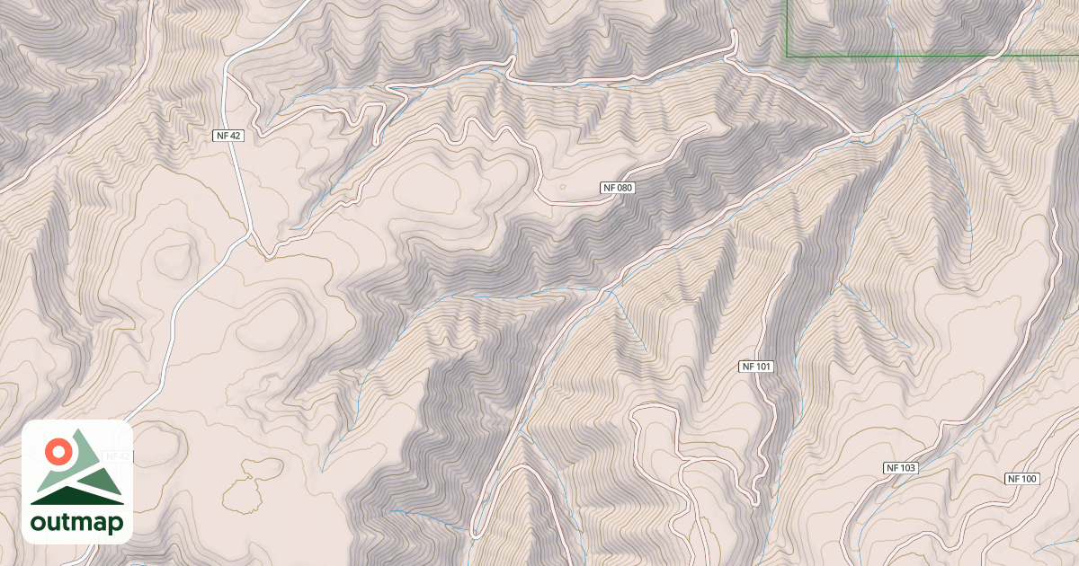 Map of CHARLEY CREEK ROAD