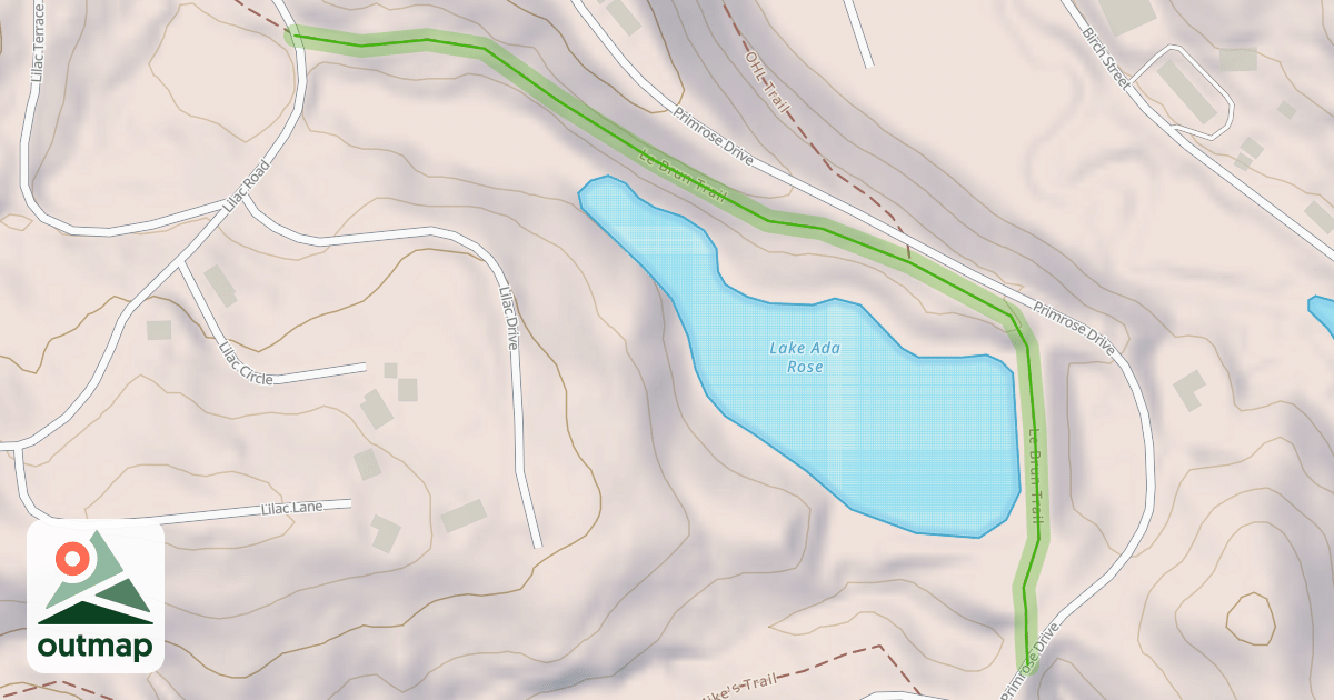 Map of Le Brun Trail