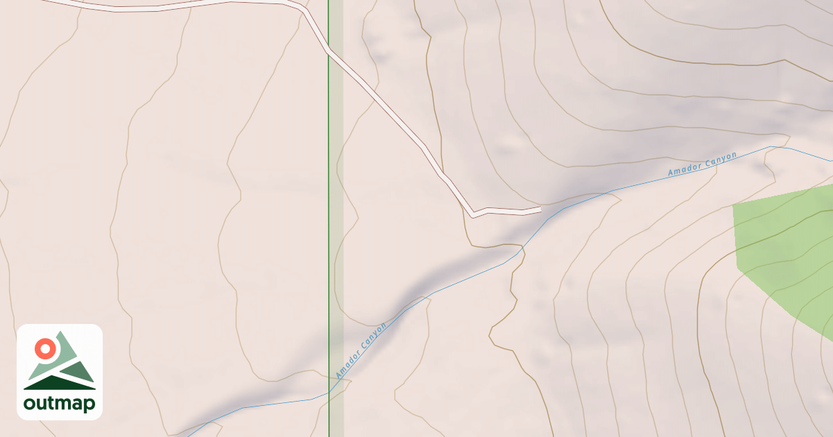 Map of AMADOR CANYON