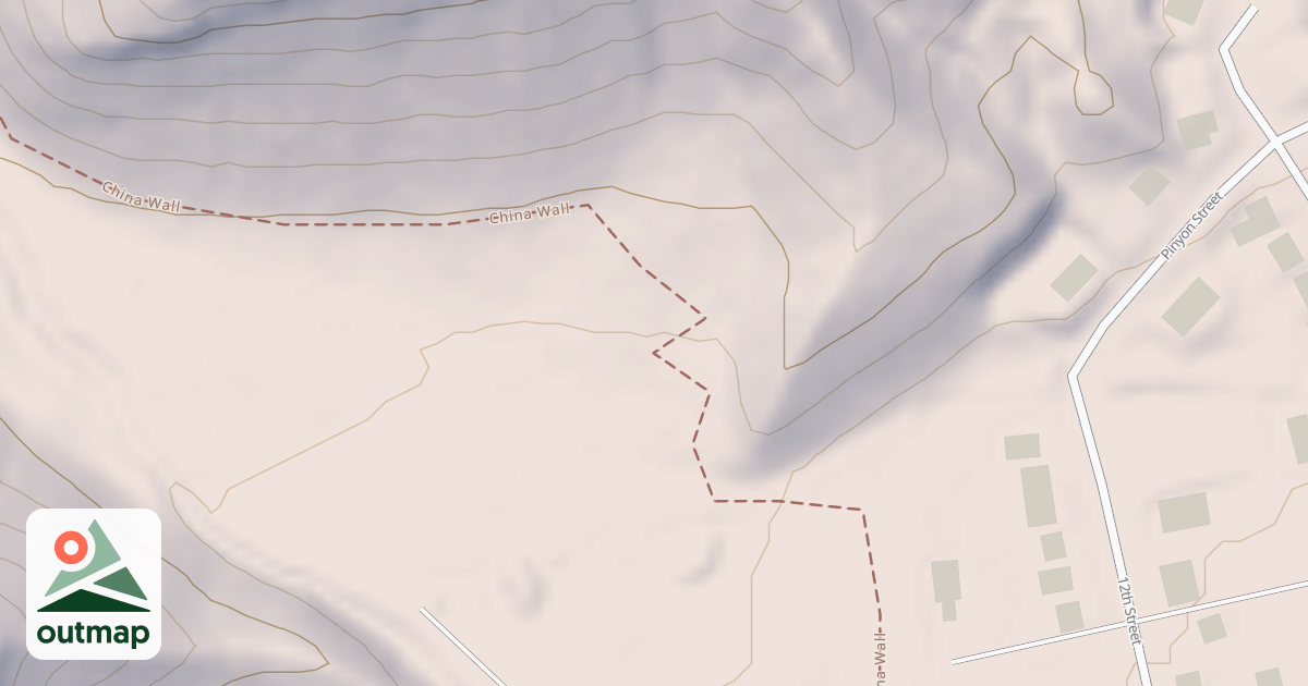 Map of China Wall Trail