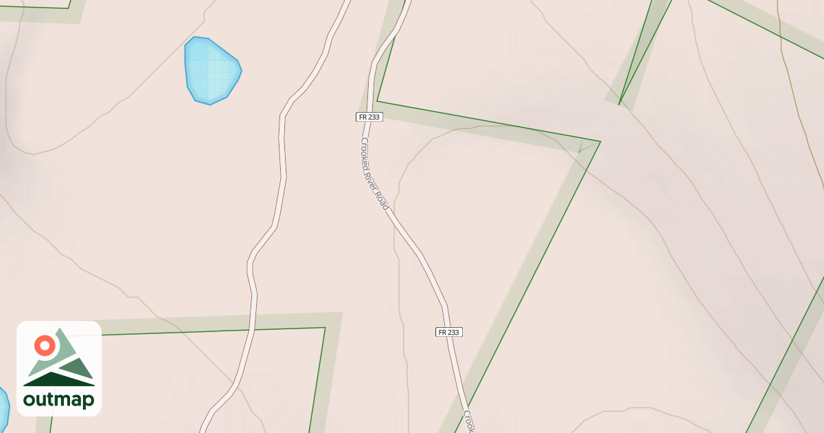Map of CROOKED RIVER