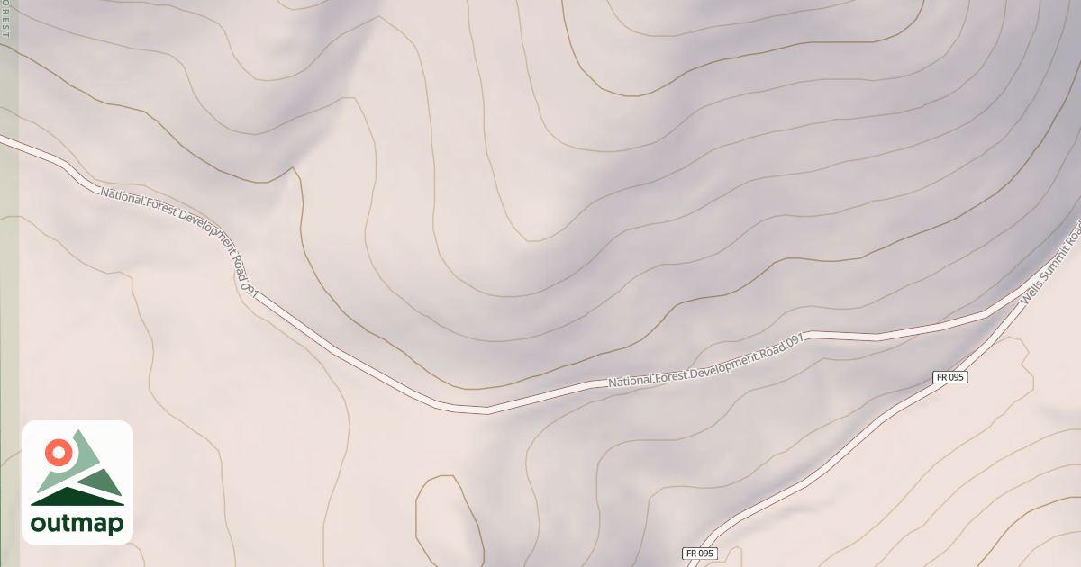 Map of BRUSH CANYON