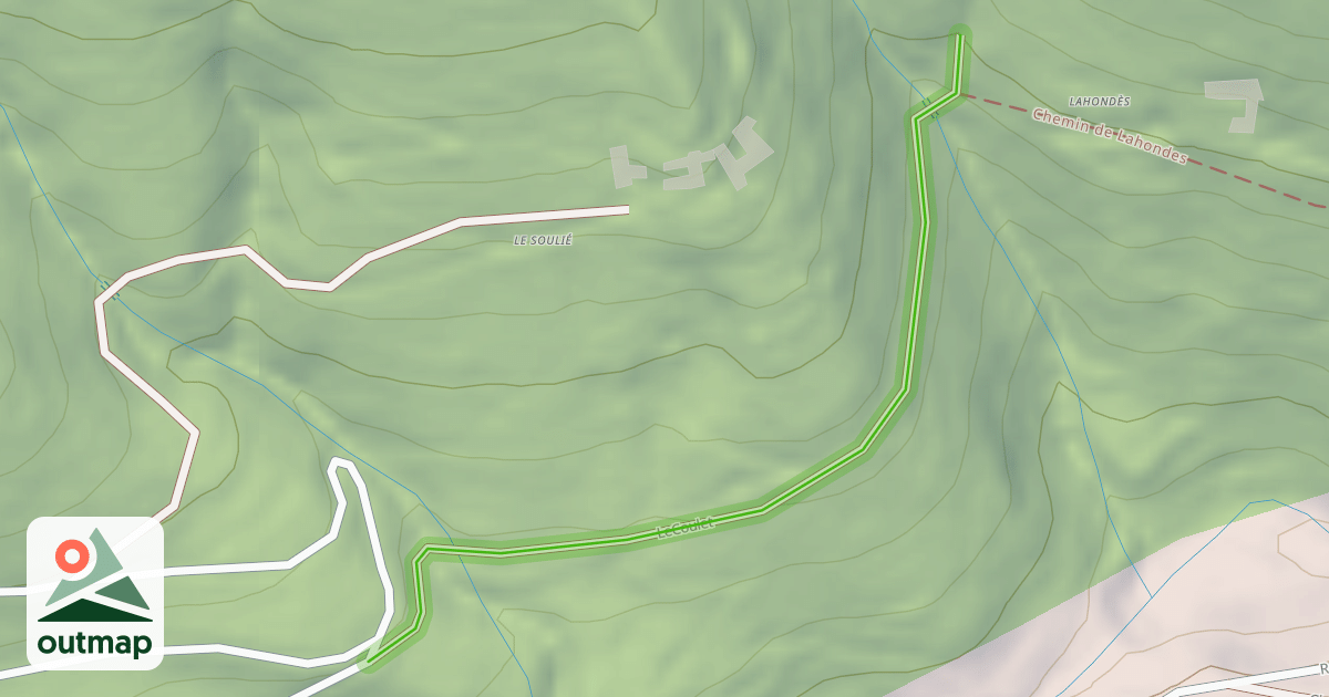 Map of LeCoulet