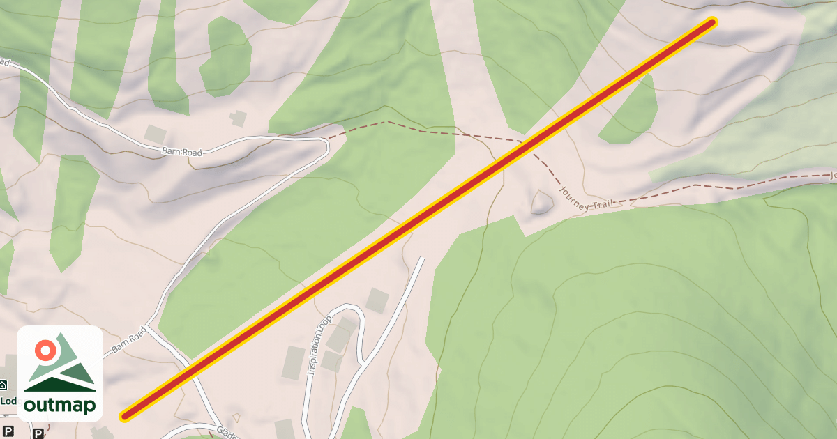 Map of Chair 9 Easy Rider