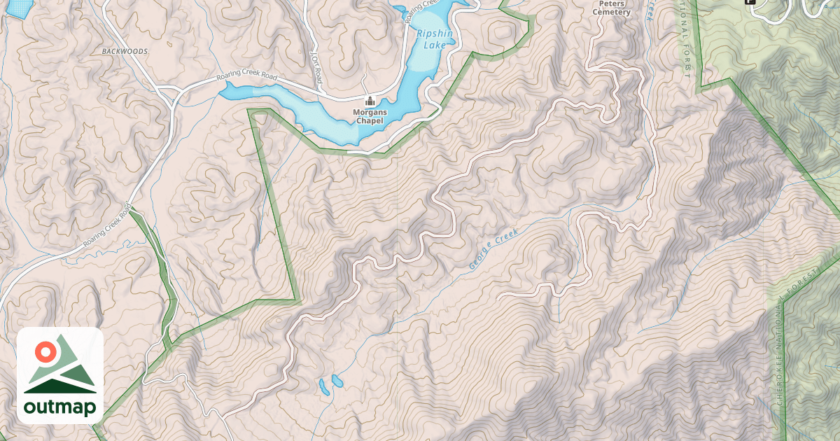 Map of GEORGE CREEK