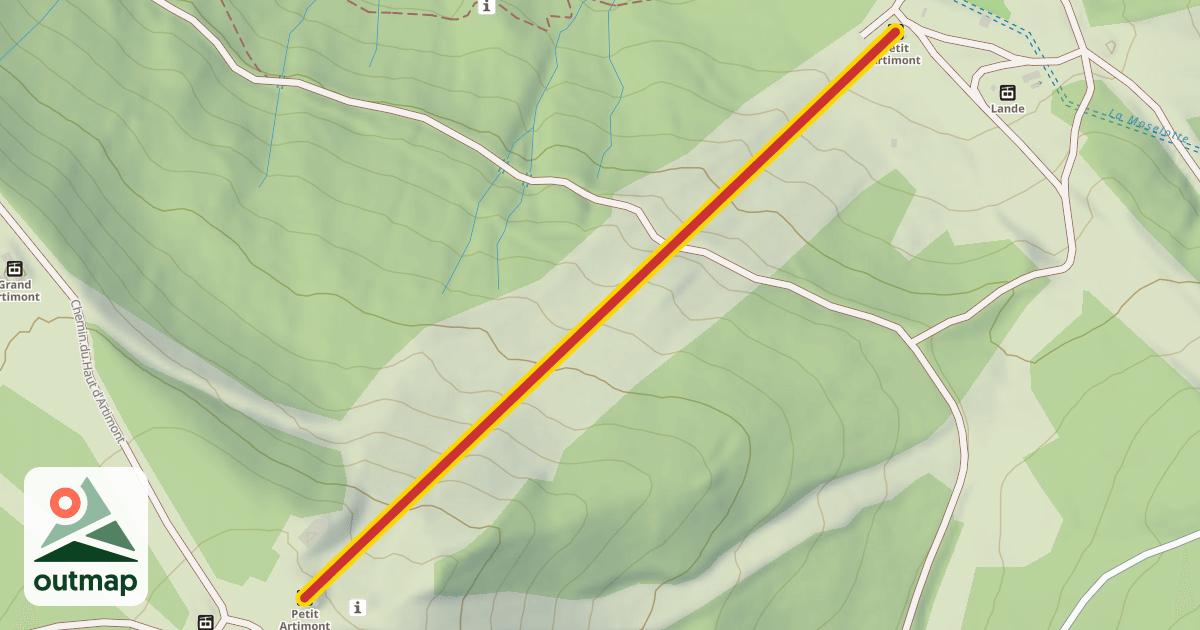 Map of Petit Artimont