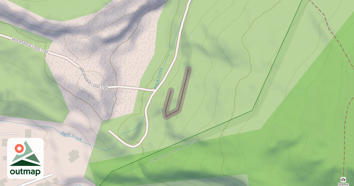 Map of Climbing Crag