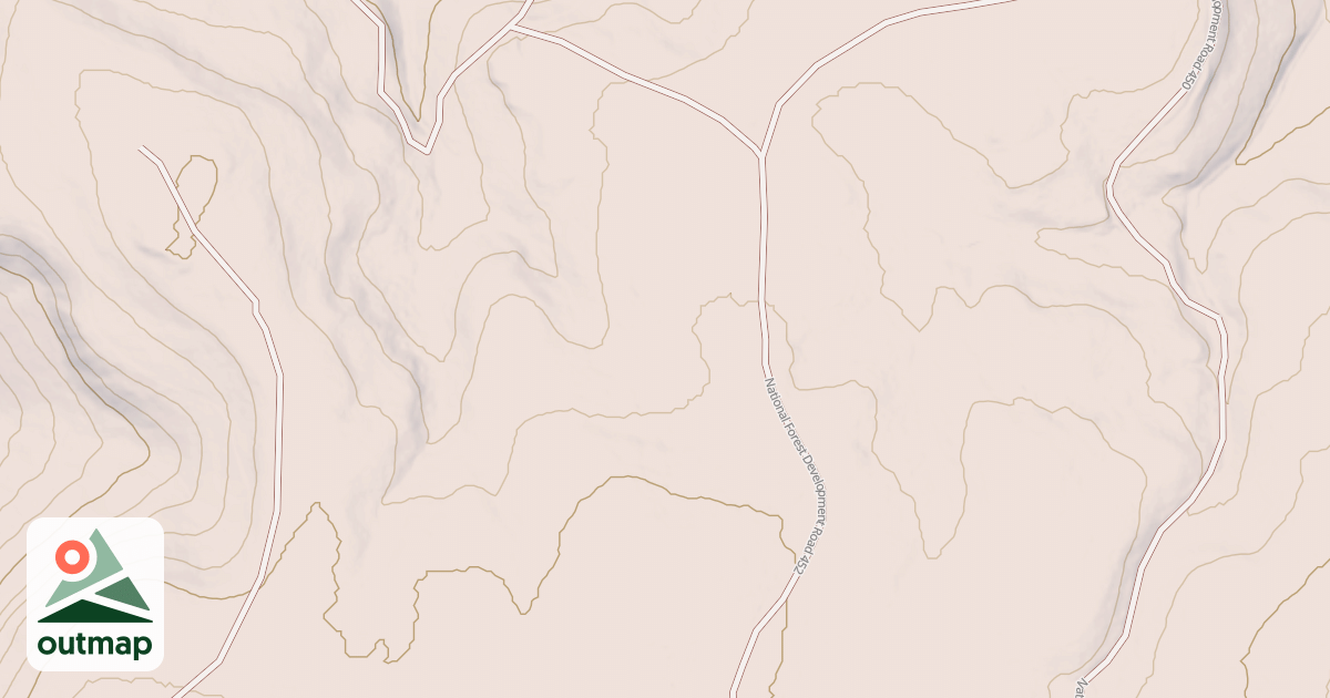 Map of USFS Motor Vehicle Use Map Roads {9EF10A13-0DA3-4C87-A52C-D1517E8C53E7}