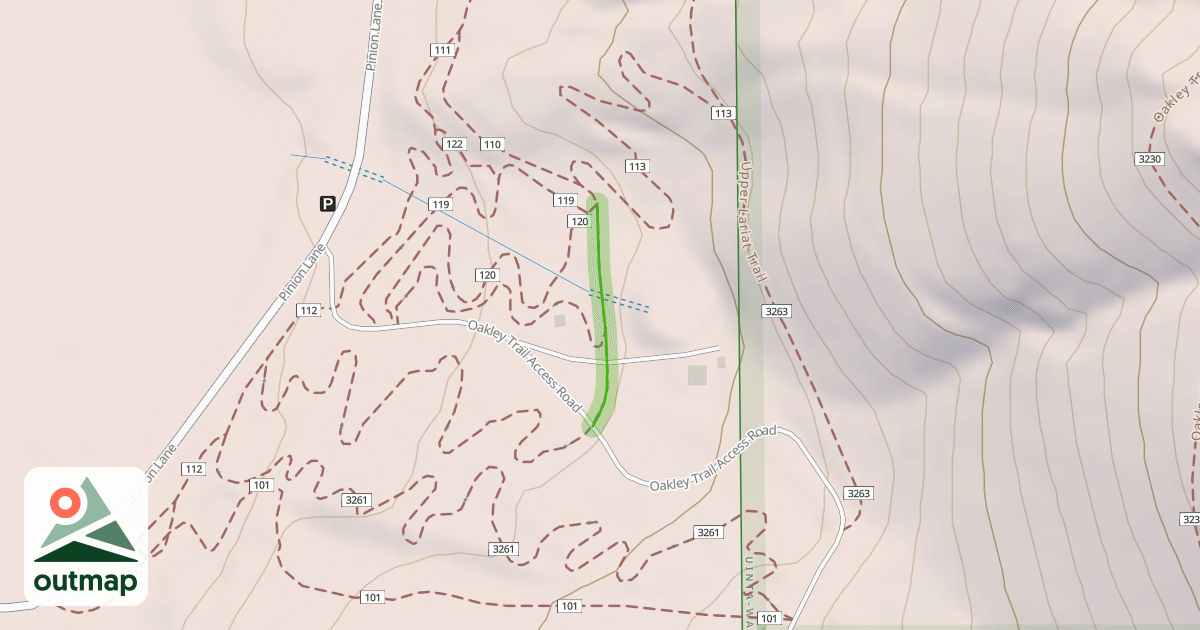 Map of Buckaroo Connect Trail
