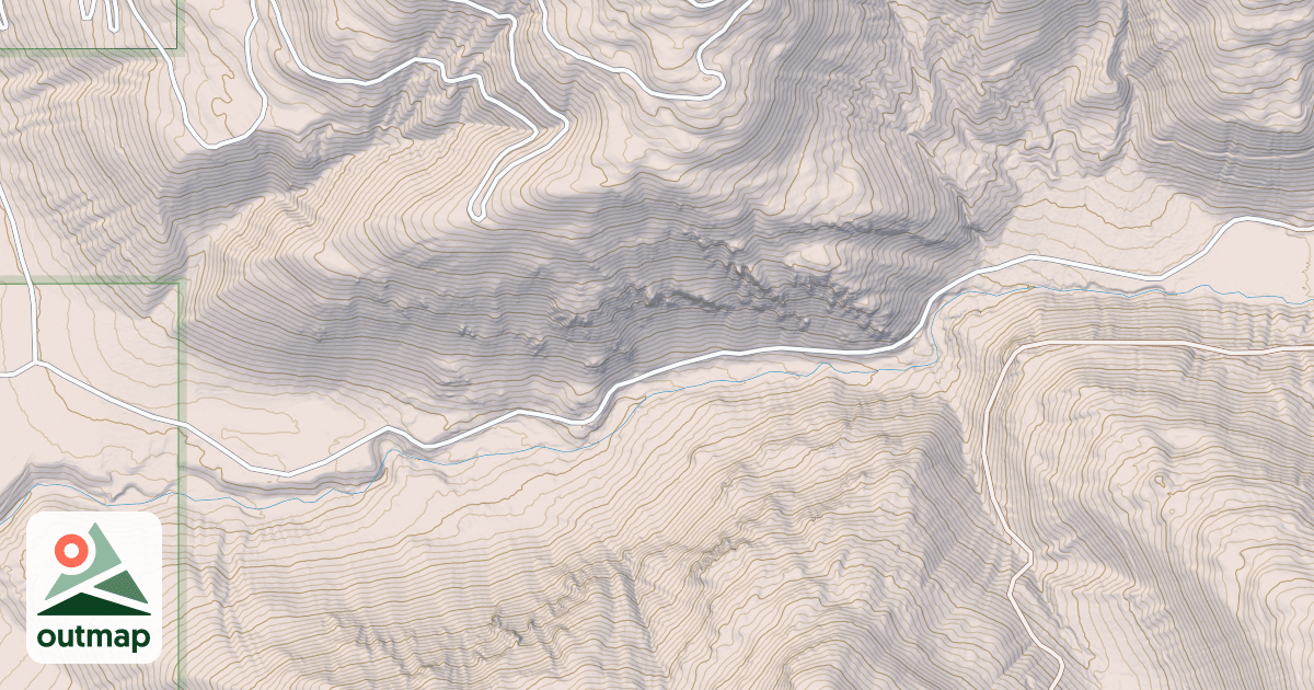 Map of GOAT CREEK CANYON