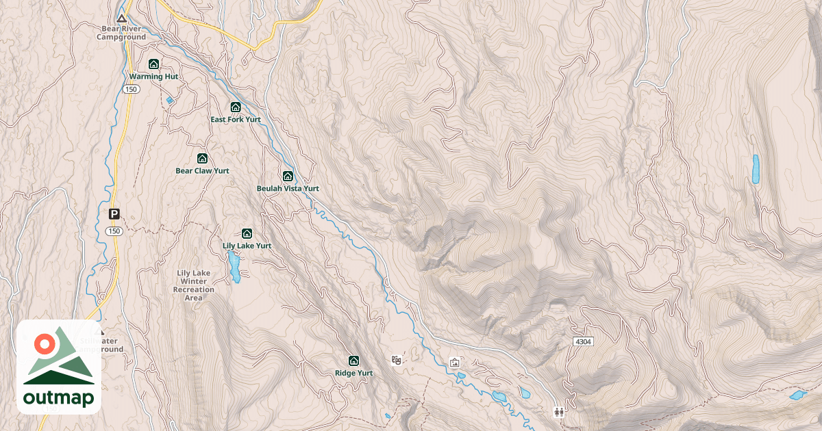 Map of EAST FORK BEAR RIVER