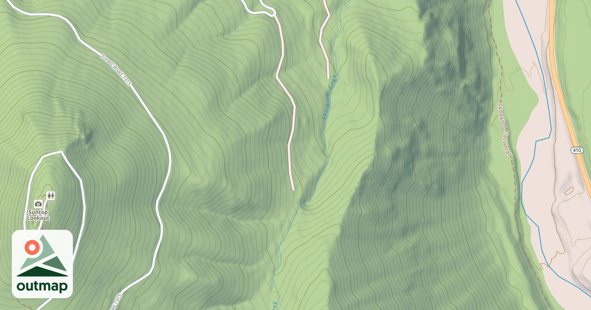 Map of SKOOKUM CREEK