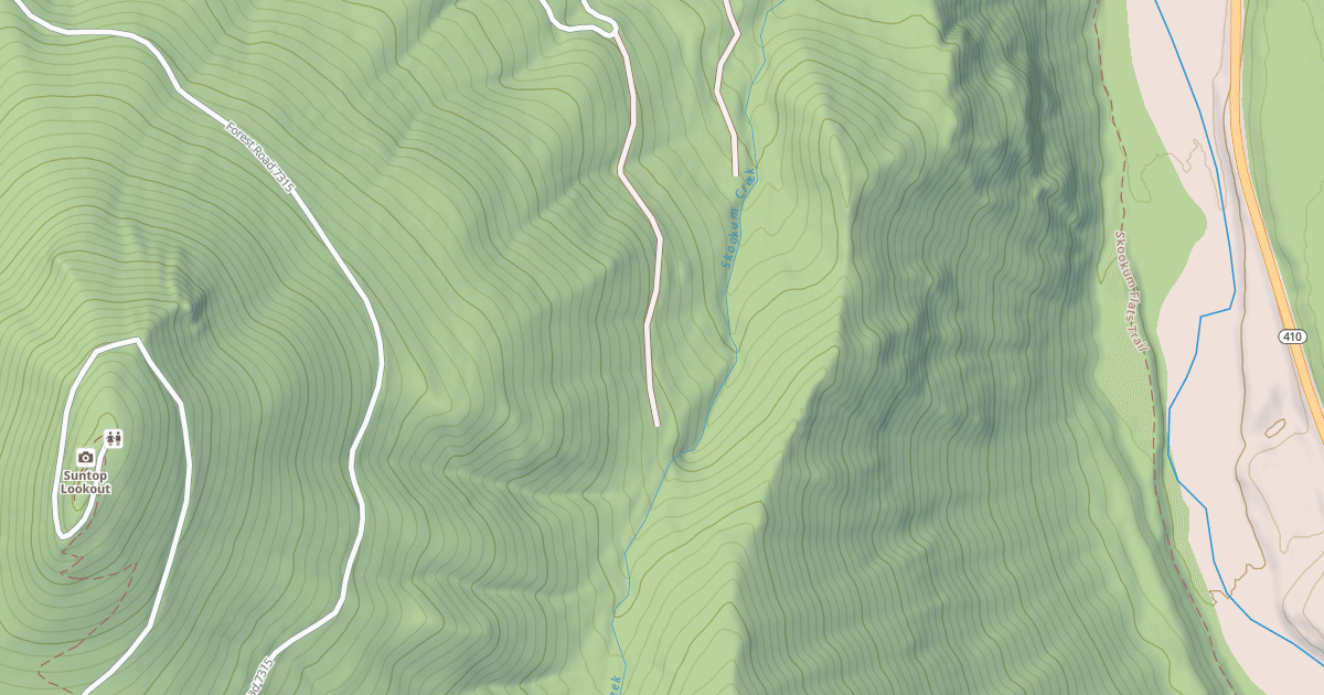 Map preview of SKOOKUM CREEK