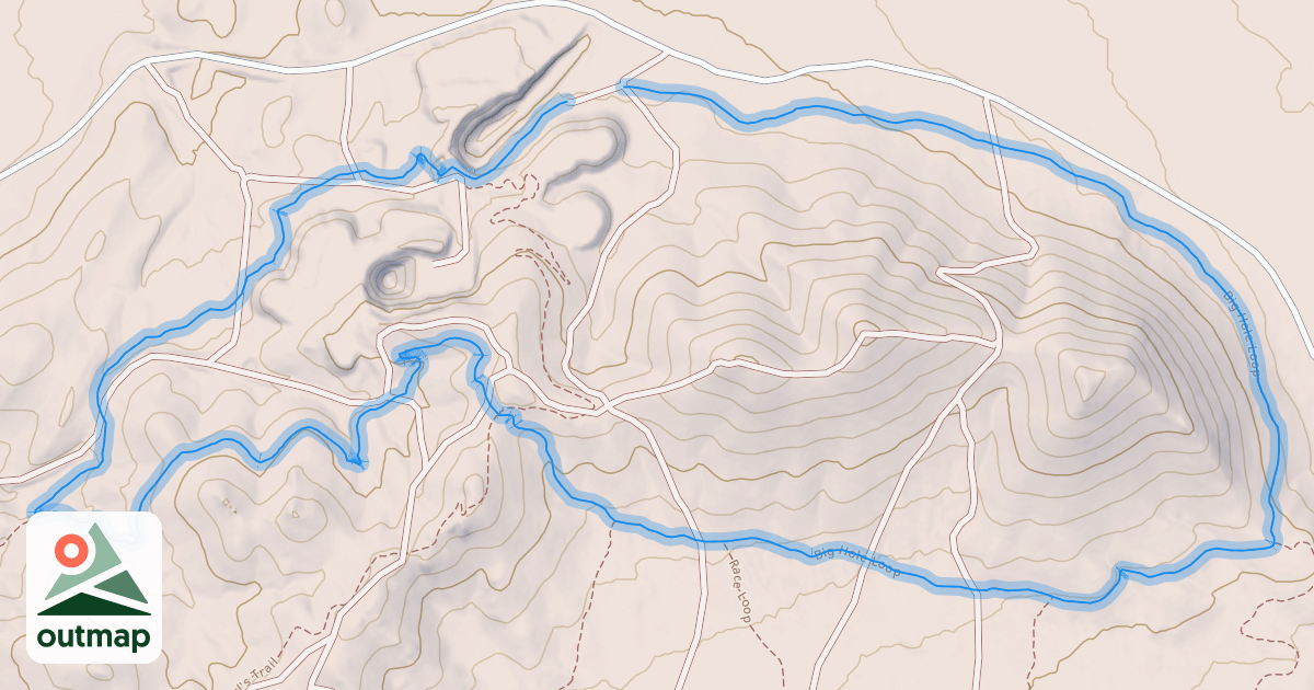 Map of Big Hole Loop