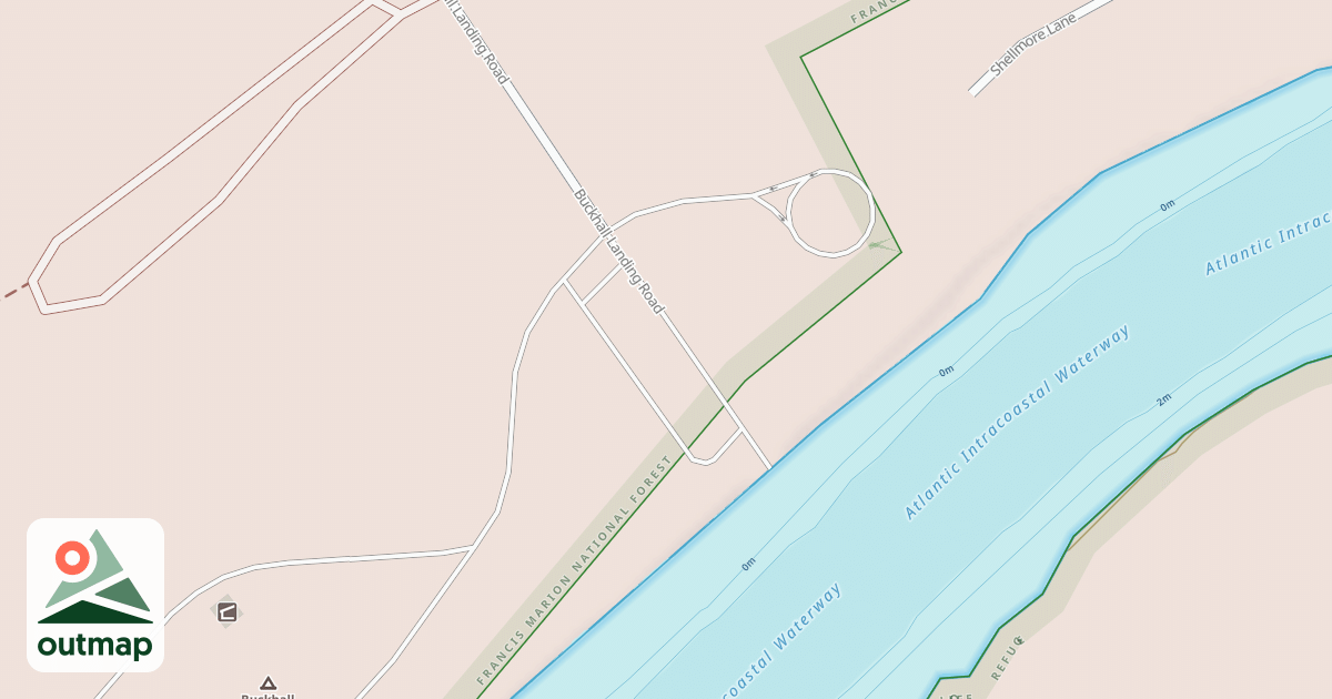 Map of BUCKHALL LANDING