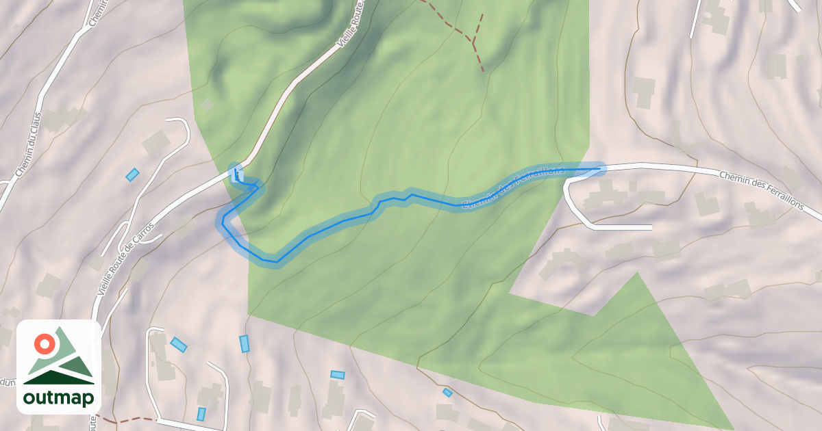 Map of Chemin des Ferraillons
