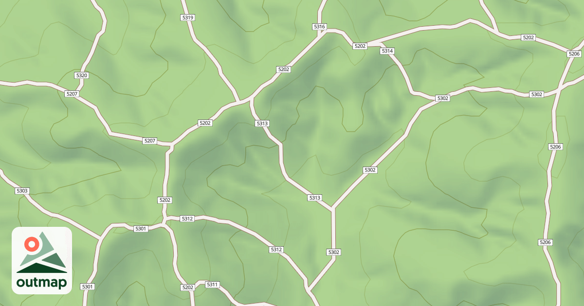 Map of USFS Motor Vehicle Use Map Trails 19151