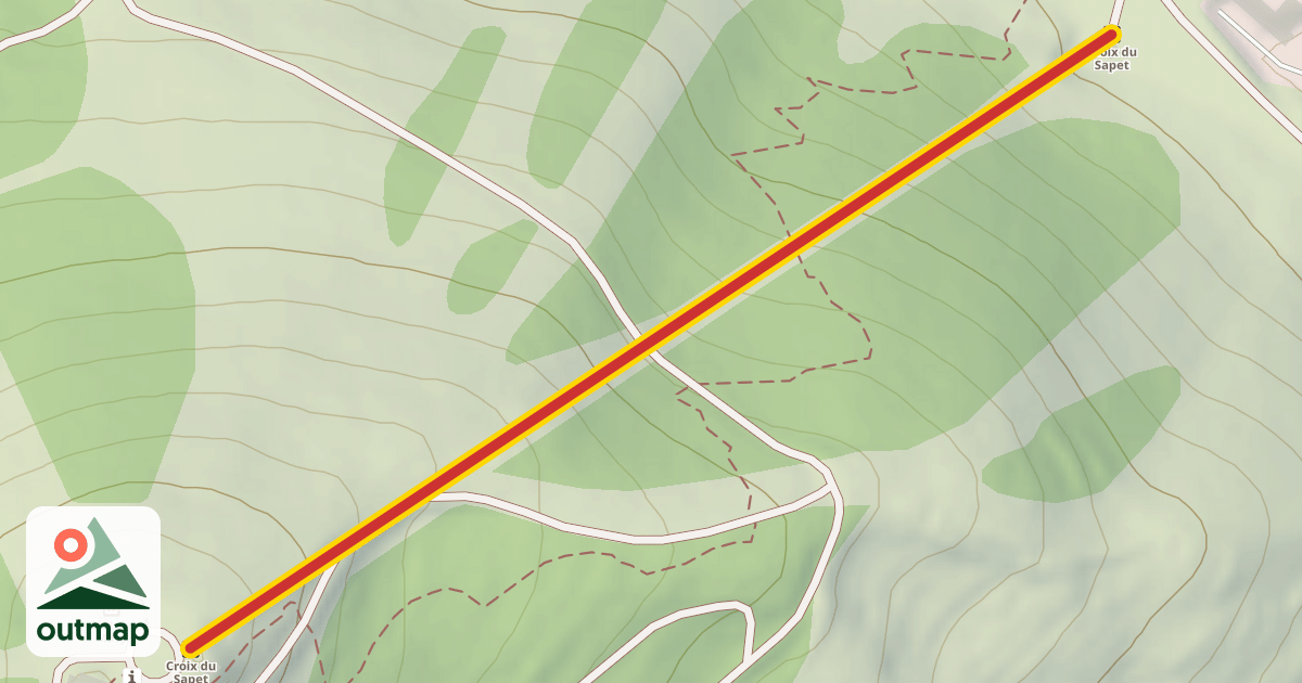 Map of Croix du Sapet
