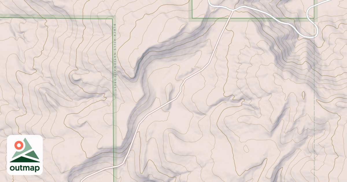 Map of ELK MOUNTAIN