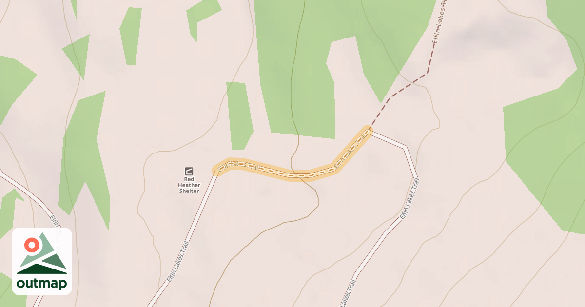 Map of Elfin Lakes Trail