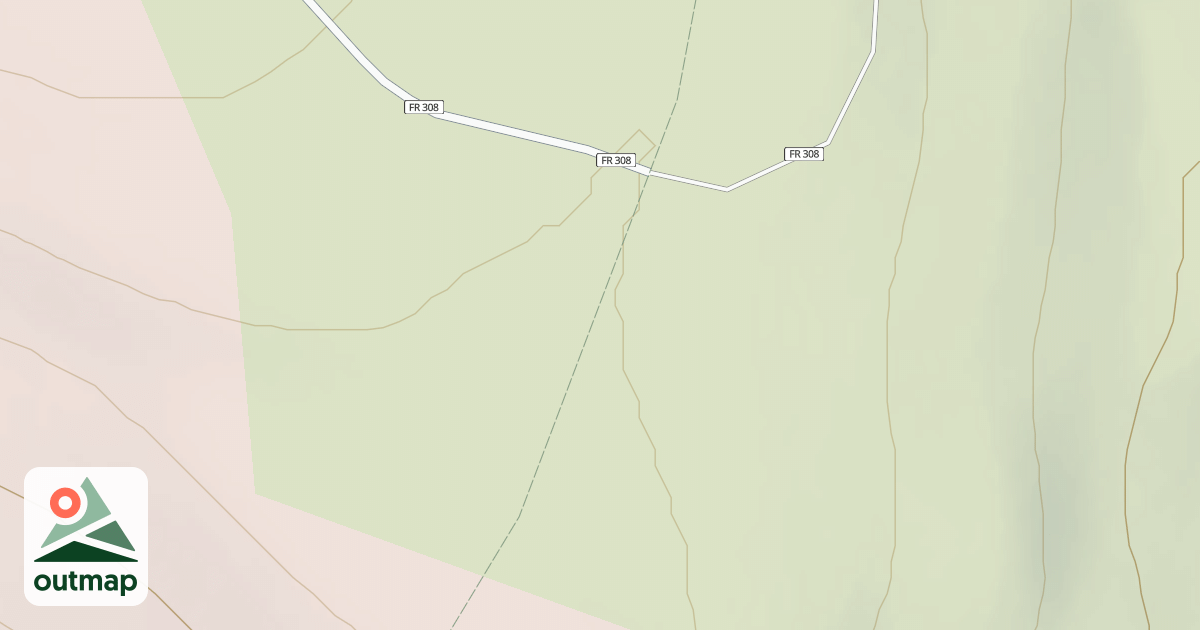 Map of S. KAUFMAN RIDGE SPUR
