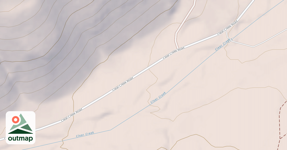 Map of CLEAR CREEK