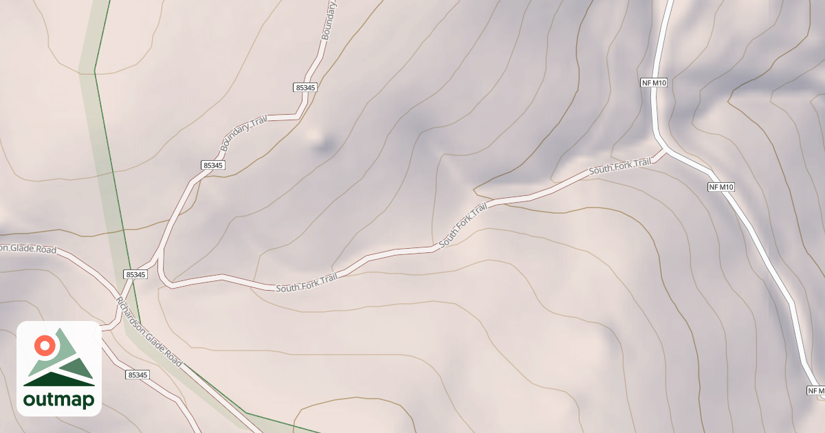 Map of SOUTH FORK