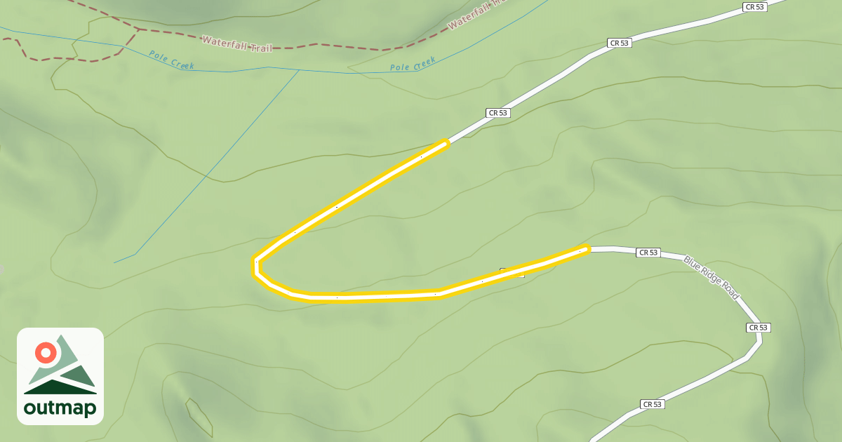 Map of Blue Ridge Road