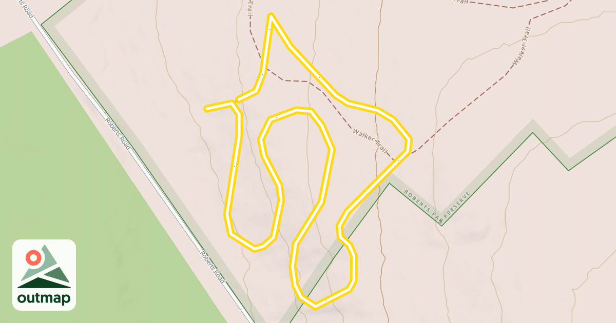 Map of Roberts Farm Trail