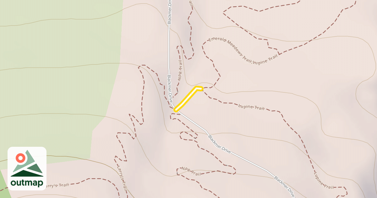 Map of Emerald Meadows Trail