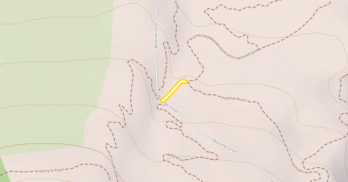 Map preview of Emerald Meadows Trail