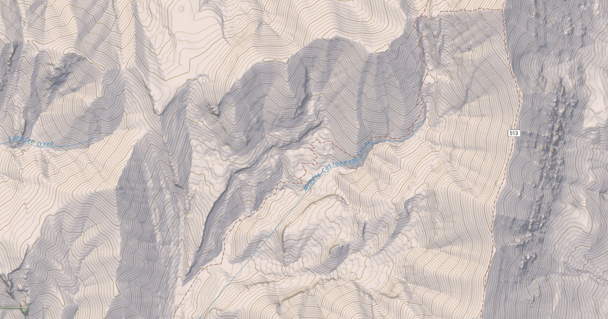 Map preview of Bridger Foothills