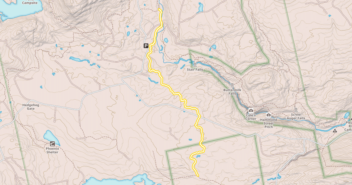 Map preview of Lodge to Lodge Trail