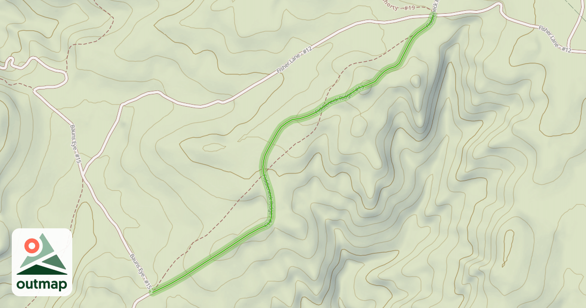 Map of Fiddleneck Ridge - #13