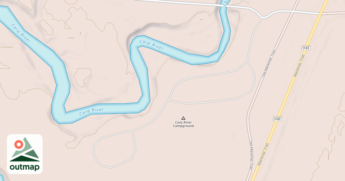 Map of CARP RIVER CAMPGROUND
